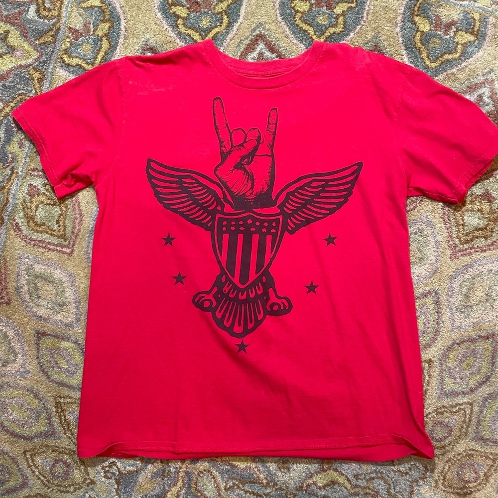 Rock ‘N Roll Americana Eagle Wings T-Shirt Men’s Size L